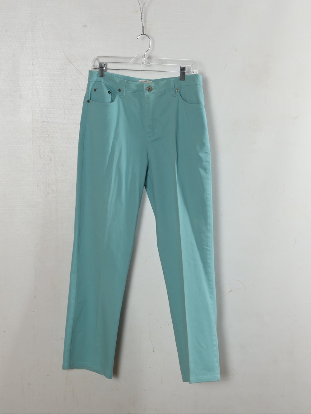Women’s Teal Straight-Leg Jeans